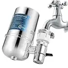 Wasserfilter Wasserhahn, Slickbox Prämie Wasser Filtersystem Tischwasserfilter mit Wasser Filterkartuschen, Küchenzubehör für Gesunder Lebensstil