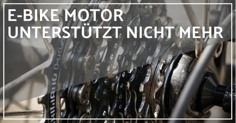 E-Bike Motor unterstützt nicht mehr