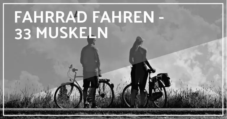 Muskeln werden beim Fahrradfahren trainiert