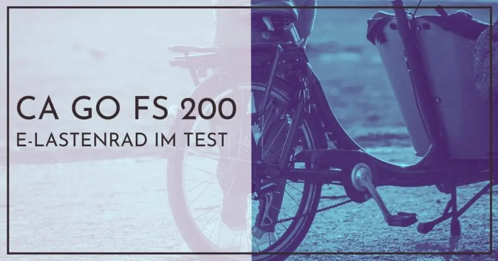 Ca Go FS 200 E-Lastenrad im Test