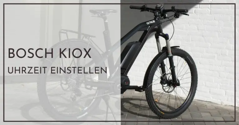 Bosch E-Bike kiox Display Uhrzeit einstellen - Schnelle Anleitung