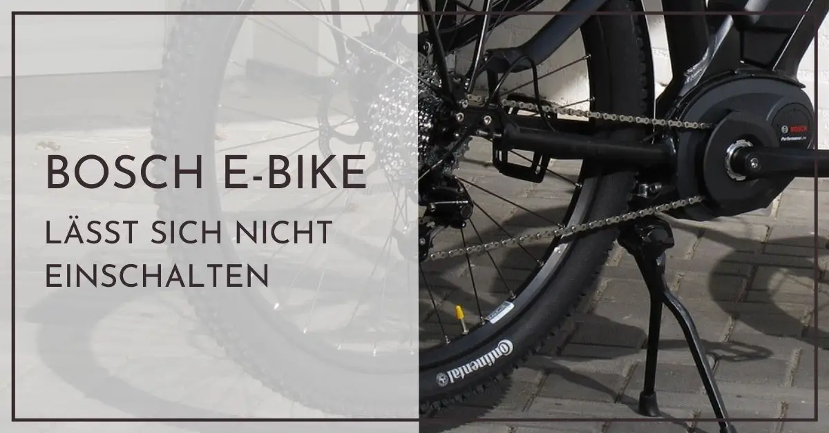 Bosch Ebike Akku Schaltet Nicht Ein