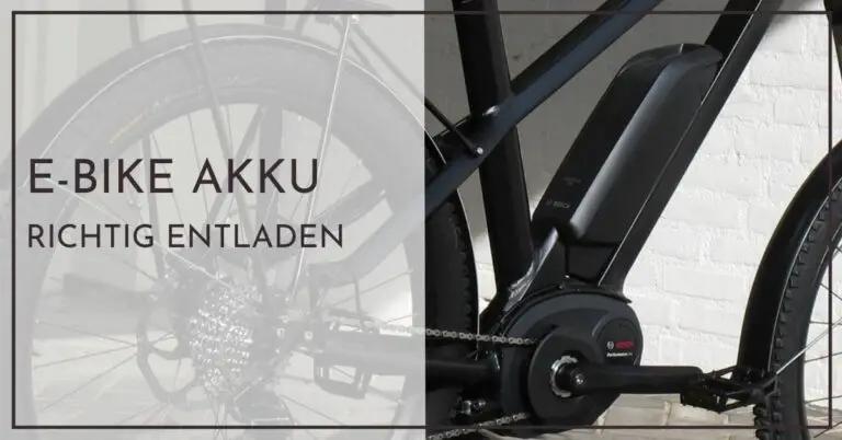 E Bike Akku richtig entladen - Schnellhilfe für Neulinge