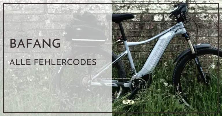 Alle Bafang E-Bike Fehlercodes - Ursachen und Lösungen