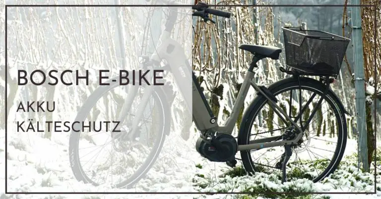 Bosch E-Bike Akku Kälteschutz - Schnellhilfe für Neulinge