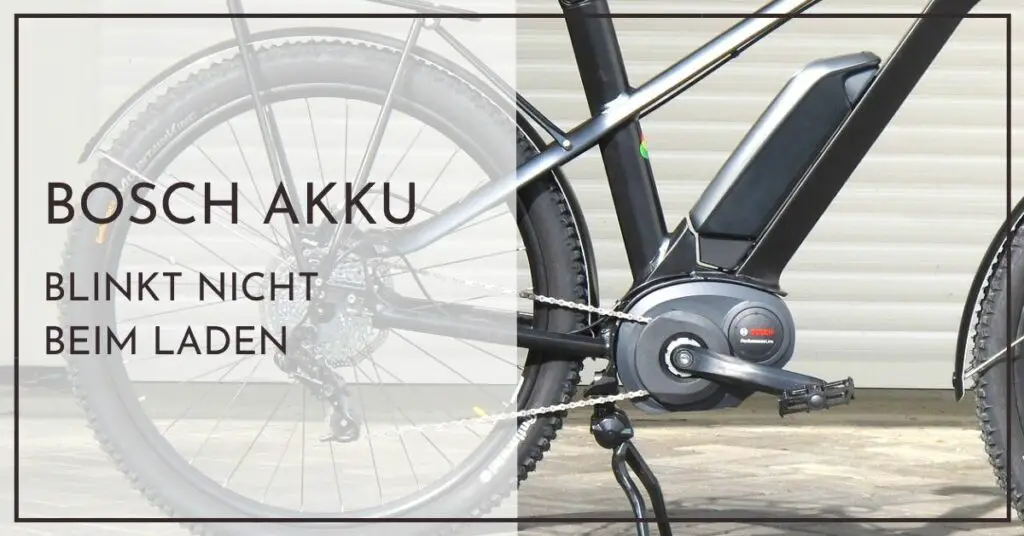 Bosch E-Bike Akku blinkt nicht beim Laden - Schnellhilfe für Neulinge