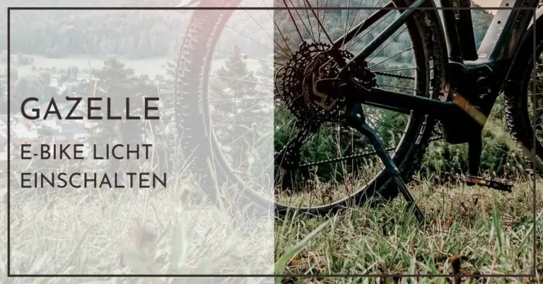 Gazelle E Bike Licht einschalten - Schnellhilfe für Neulinge