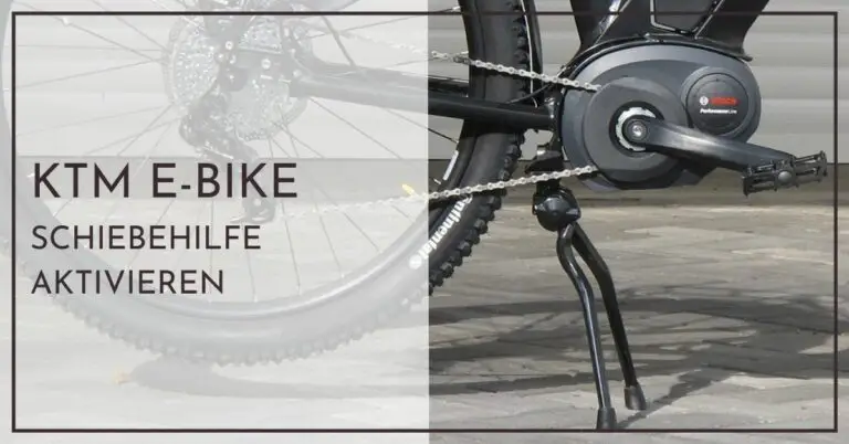 KTM E-Bike Schiebehilfe aktivieren - Bosch und Fazua