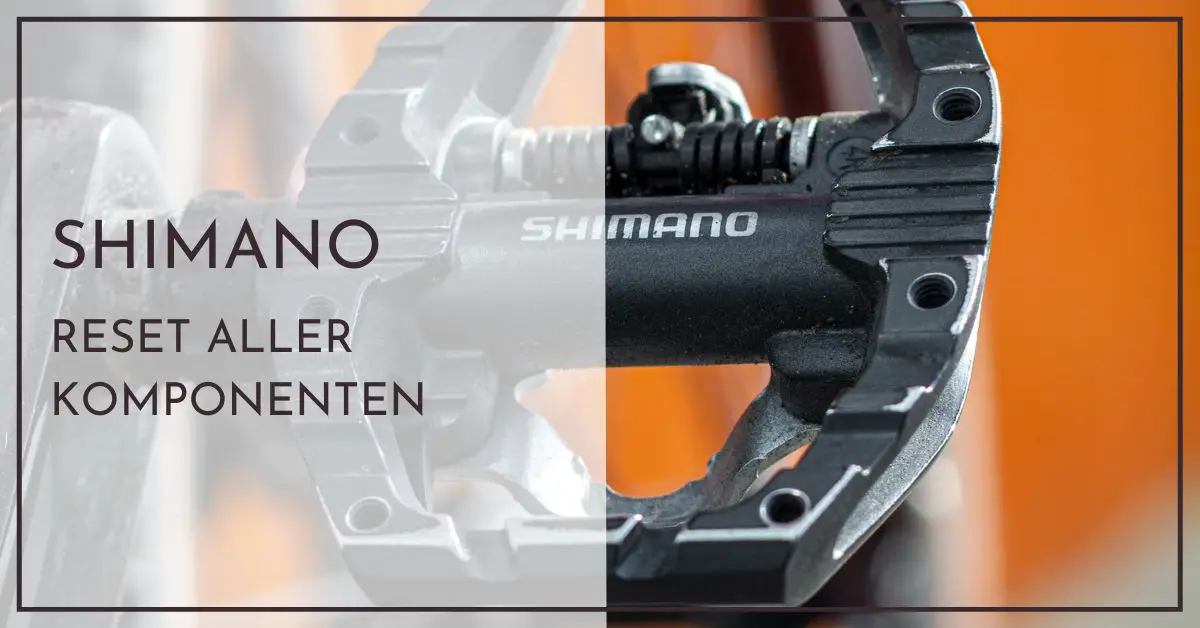 Shimano Steps Reset - Komponenten und 