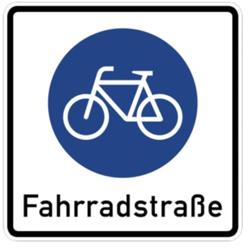 Fahrradstraße Schild