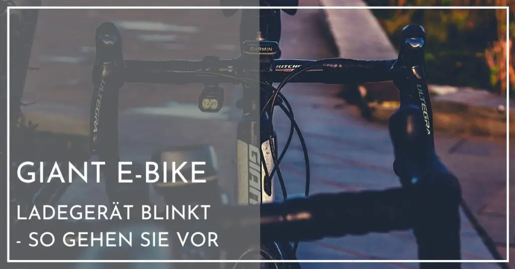 Giant e-bike Ladegerät blinkt
